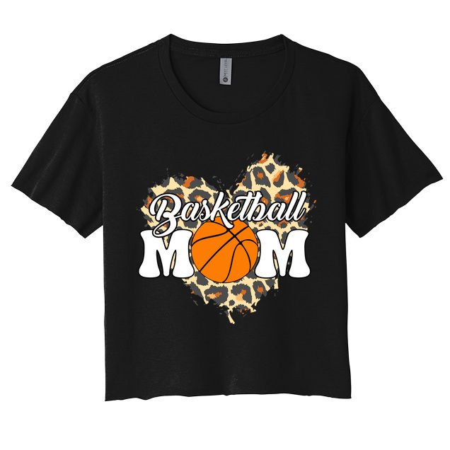 Basketball Mom Leopard Outfit Mother's Day Crop Top