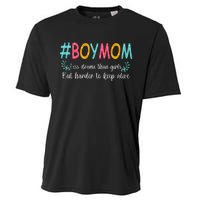 Boy Mom Less Drama Than Girls But Harder To Keep Alive Cooling Performance Crew T-Shirt