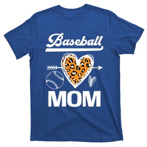 Baseball Mom Leopard Baseball Sport Proud Family Party Meaningful Gift T-Shirt