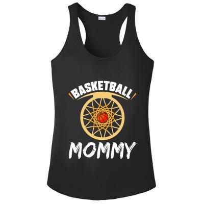 Basketball Mommy Lover Player Hobby Basketballer Mom Mother Gift Ladies PosiCharge Competitor Racerback Tank