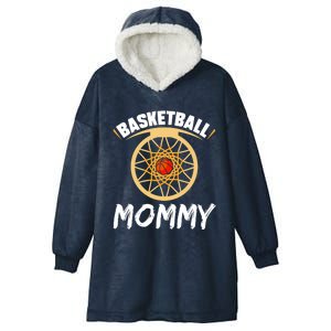 Basketball Mommy Lover Player Hobby Basketballer Mom Mother Gift Hooded Wearable Blanket