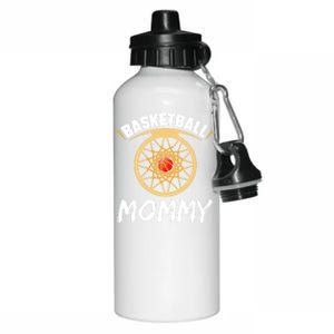 Basketball Mommy Lover Player Hobby Basketballer Mom Mother Gift Aluminum Water Bottle