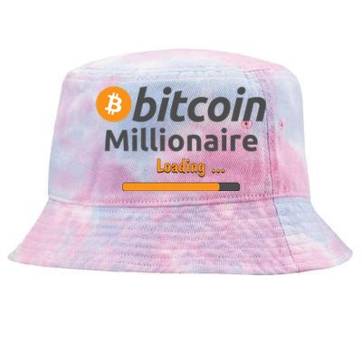 Bitcoin Millionaire Loading, Funny Bitcoin, Cryptocurrency, Bitcoin Crypto Tie-Dyed Bucket Hat