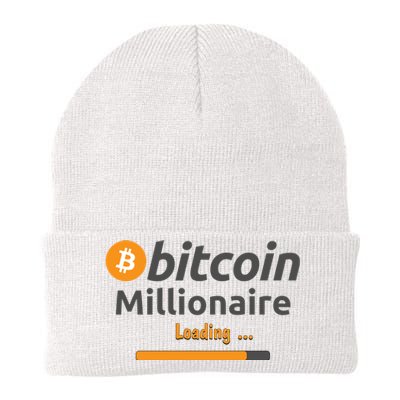 Bitcoin Millionaire Loading, Funny Bitcoin, Cryptocurrency, Bitcoin Crypto Knit Cap Winter Beanie