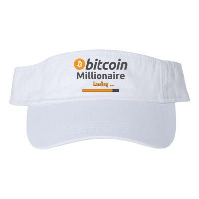 Bitcoin Millionaire Loading, Funny Bitcoin, Cryptocurrency, Bitcoin Crypto Valucap Bio-Washed Visor