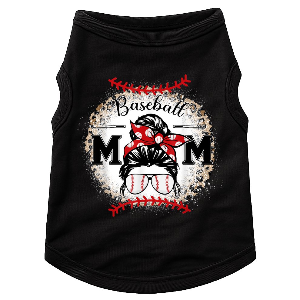 Baseball Mom Leopard Happy Mothers Day For Women Doggie Tank