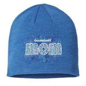 Baseball Mom Leopard Print Proud Baseball Mom Biggest Fan Cute Gift Sustainable Beanie