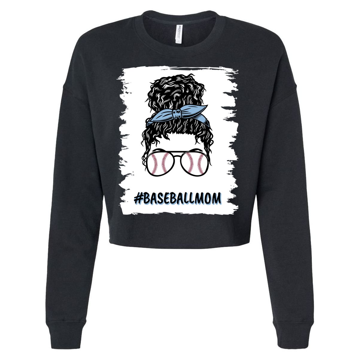 Baseball Mom Loud And Proud Baseball Mom Softball Mom Gift Cropped Pullover Crew