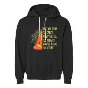 Buddha Meditation Law Of Attraction Garment-Dyed Fleece Hoodie