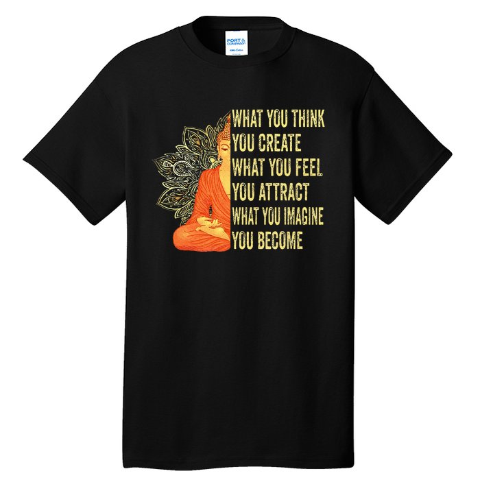 Buddha Meditation Law Of Attraction Tall T-Shirt