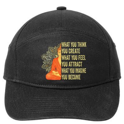 Buddha Meditation Law Of Attraction 7-Panel Snapback Hat