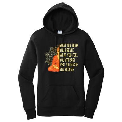 Buddha Meditation Law Of Attraction Women's Pullover Hoodie