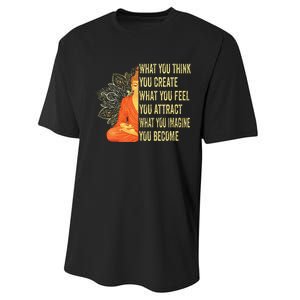 Buddha Meditation Law Of Attraction Performance Sprint T-Shirt