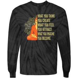 Buddha Meditation Law Of Attraction Tie-Dye Long Sleeve Shirt