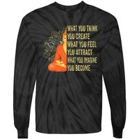 Buddha Meditation Law Of Attraction Tie-Dye Long Sleeve Shirt