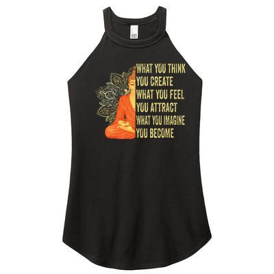 Buddha Meditation Law Of Attraction Women’s Perfect Tri Rocker Tank