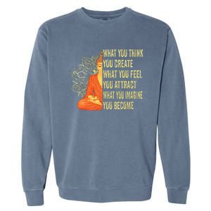 Buddha Meditation Law Of Attraction Garment-Dyed Sweatshirt