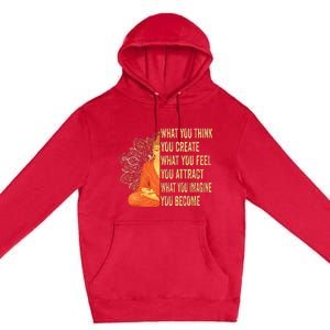 Buddha Meditation Law Of Attraction Premium Pullover Hoodie