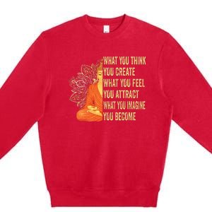 Buddha Meditation Law Of Attraction Premium Crewneck Sweatshirt