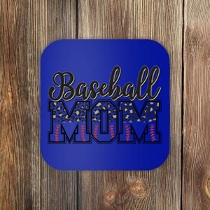 Baseball Mom Leopard Funny Softball Mom MotherS Day Gift Coaster