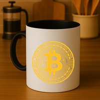 Bitcoin Matrix Logo Cryptocurrency Mug