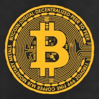 Bitcoin Matrix Logo Cryptocurrency Microfiber Hand Towel