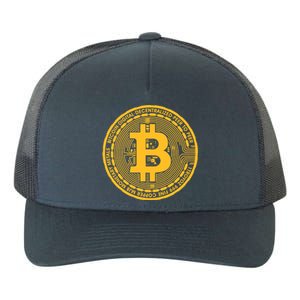 Bitcoin Matrix Logo Cryptocurrency Yupoong Adult 5-Panel Trucker Hat