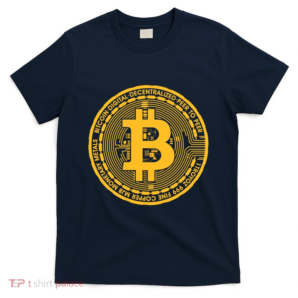 Bitcoin Matrix Logo Cryptocurrency T-Shirt