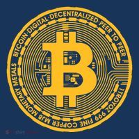 Bitcoin Matrix Logo Cryptocurrency T-Shirt