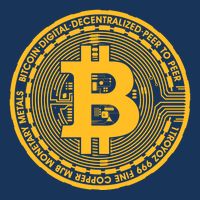 Bitcoin Matrix Logo Cryptocurrency 16 in Basic Backpack
