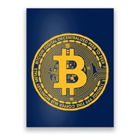 Bitcoin Matrix Logo Cryptocurrency Poster