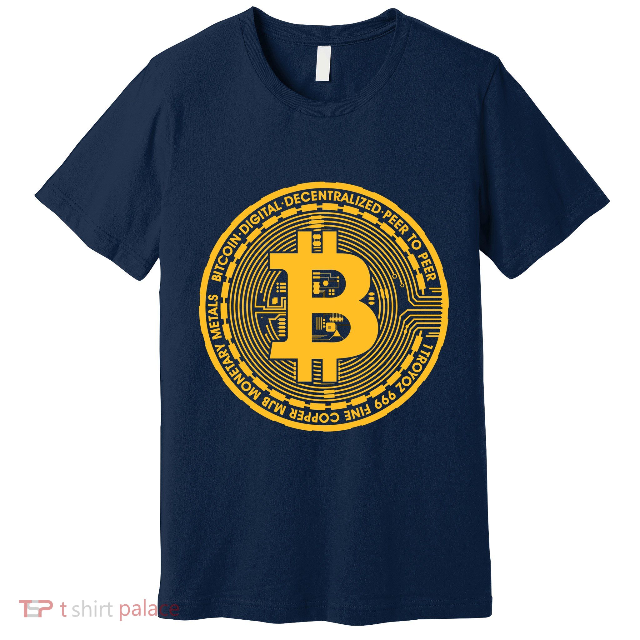Bitcoin Matrix Logo Cryptocurrency Premium T-Shirt
