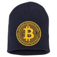 Bitcoin Matrix Logo Cryptocurrency Short Acrylic Beanie