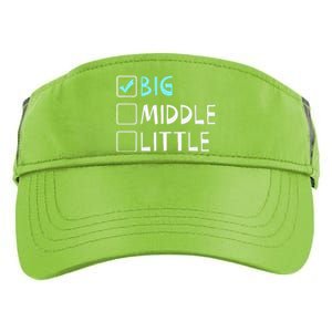 Big Middle Little Big Brother Gift Adult Drive Performance Visor