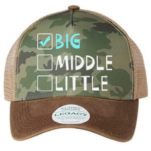 Big Middle Little Big Brother Gift Legacy Tie Dye Trucker Hat