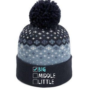 Big Middle Little Big Brother Gift The Baniff Cuffed Pom Beanie