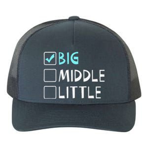 Big Middle Little Big Brother Gift Yupoong Adult 5-Panel Trucker Hat