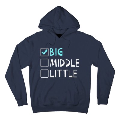 Big Middle Little Big Brother Gift Hoodie