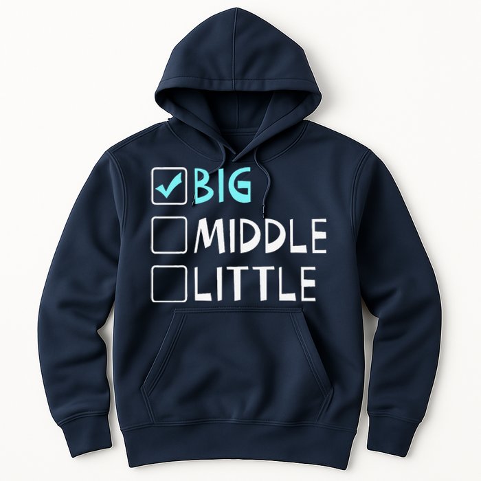 Big Middle Little Big Brother Gift Hoodie