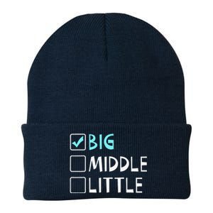 Big Middle Little Big Brother Gift Knit Cap Winter Beanie