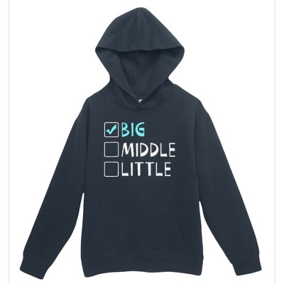 Big Middle Little Big Brother Gift Urban Pullover Hoodie