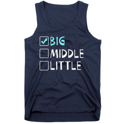 Big Middle Little Big Brother Gift Tank Top