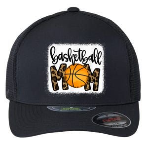 Basketball Mom Leopard Basketball Mama Flexfit Unipanel Trucker Cap