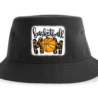 Basketball Mom Leopard Basketball Mama Sustainable Bucket Hat