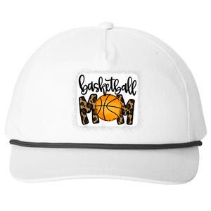 Basketball Mom Leopard Basketball Mama Snapback Five-Panel Rope Hat