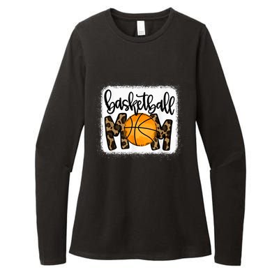 Basketball Mom Leopard Basketball Mama Womens CVC Long Sleeve Shirt