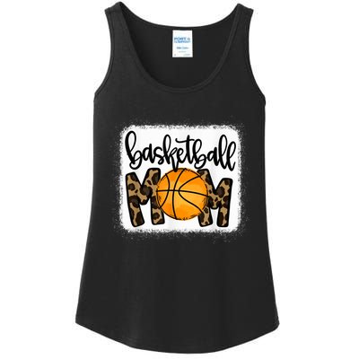 Basketball Mom Leopard Basketball Mama Ladies Essential Tank