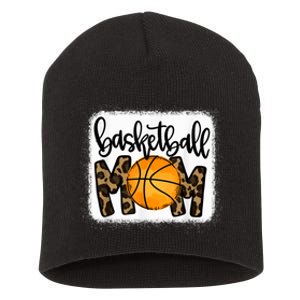 Basketball Mom Leopard Basketball Mama Short Acrylic Beanie