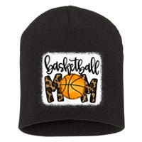 Basketball Mom Leopard Basketball Mama Short Acrylic Beanie