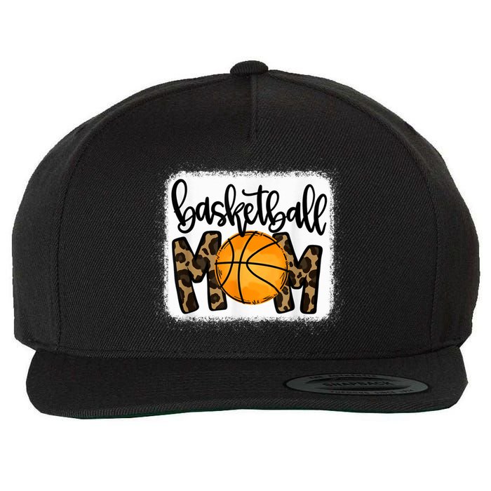 Basketball Mom Leopard Basketball Mama Wool Snapback Cap